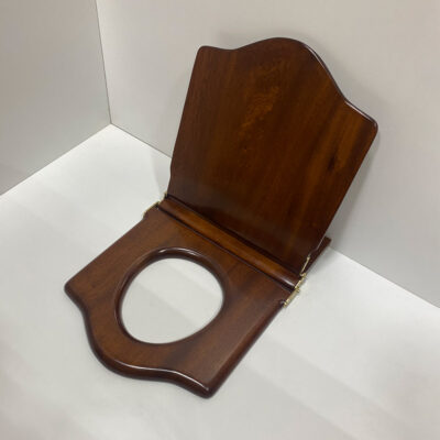 Large Throne Toilet Seat, Mahogany