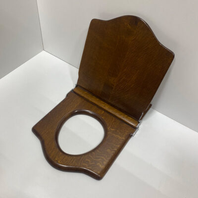 Large Throne Toilet Seat, Medium Oak