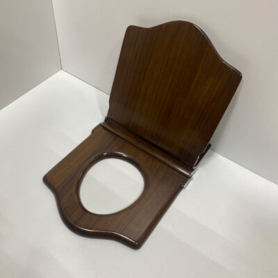 Large Throne Toilet Seat, Walnut