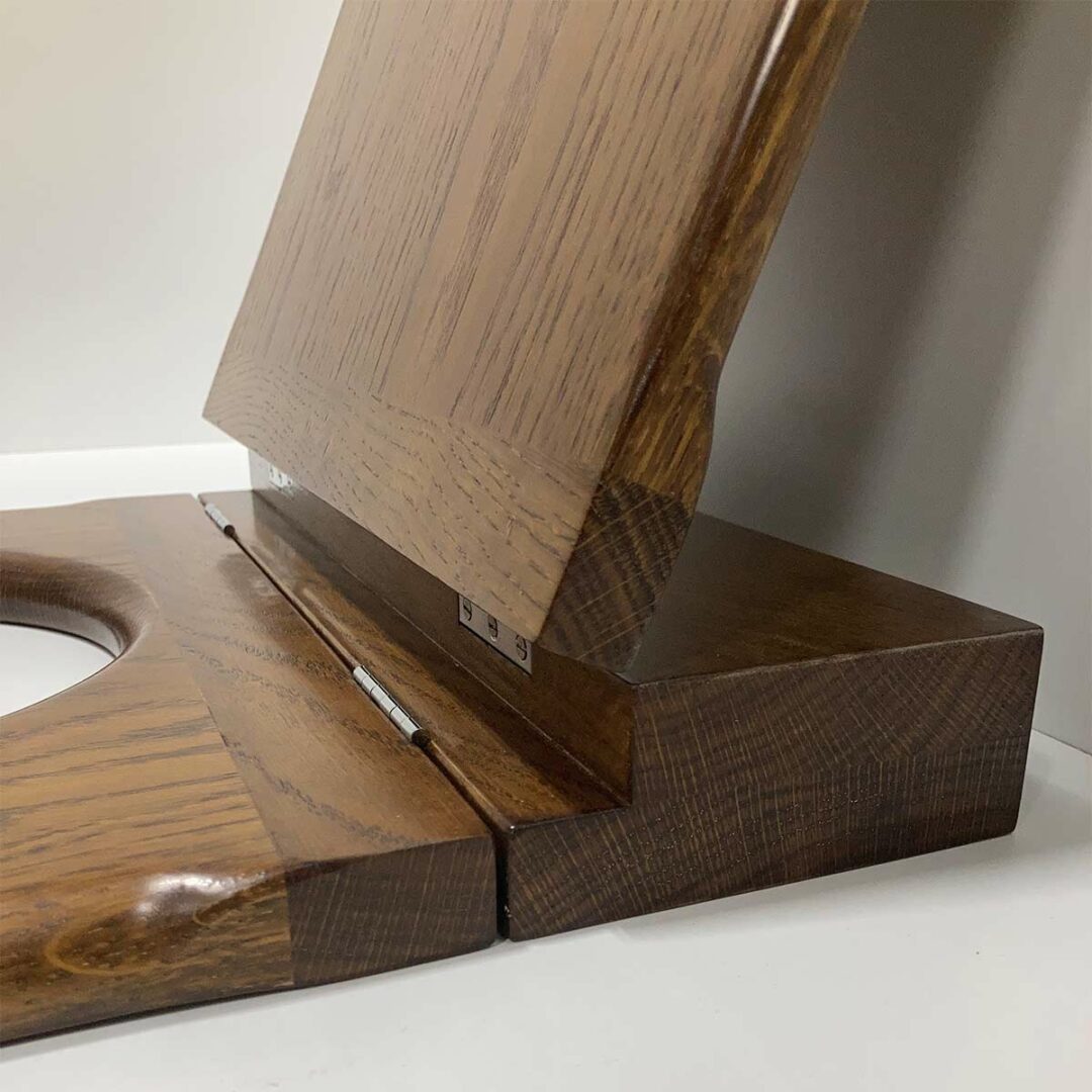 Medium Throne Toilet Seat, Medium Oak