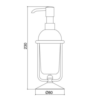 Flora Freestanding Soap Dispenser