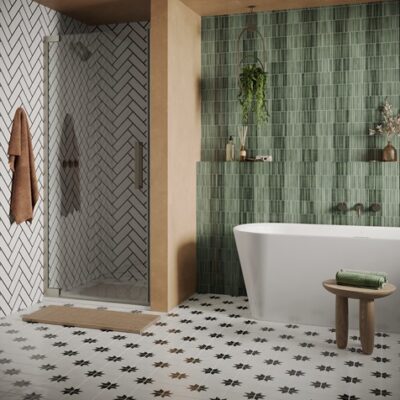 Crosswater Asura 8mm Hinged Door - Brushed Stainless Steel