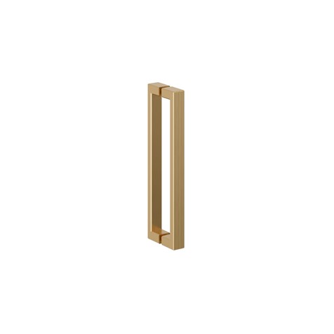 Crosswater Asura 8mm Hinged Door Handle - Fluted Brushed Brass