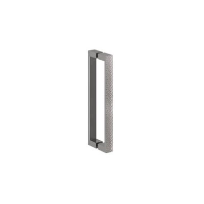 Crosswater Asura 8mm Hinged Door Handle - Hammered Polished Stainless