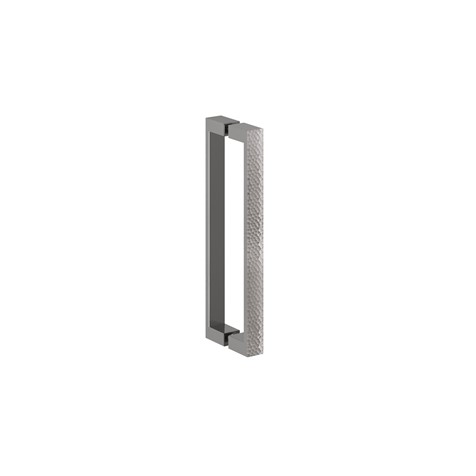 Crosswater Asura 8mm Hinged Door Handle - Hammered Polished Stainless