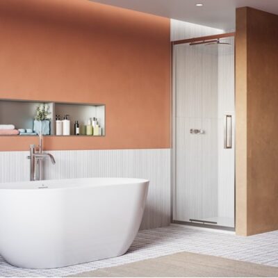 Crosswater Asura 8mm Infold Door - Polished Stainless