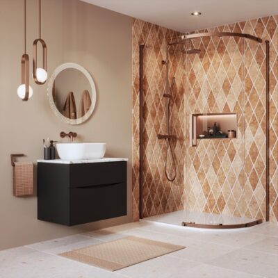 Crosswater Asura 8mm Quadrant Offset Single Door