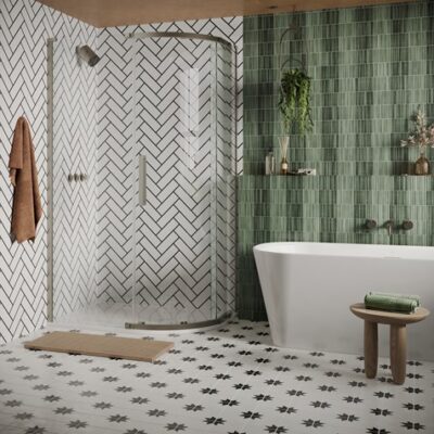 Crosswater Asura 8mm Quadrant Offset Single Door