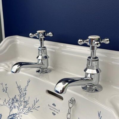 St James Chrome Pair Basin Taps - Image 3
