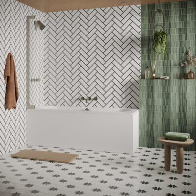 Crosswater Asura 8mm hinged Bath Screen