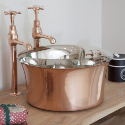 Hurlingham Copper Tub with Nickel Interior
