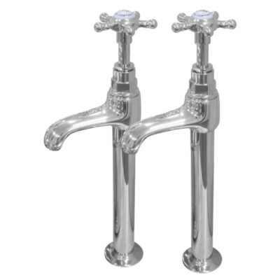 Hurlingham Tall Chrome Basin Taps