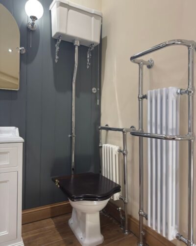 Ex-Display Burlington High Level Toilet - Dual Flush (Seat Not Included)