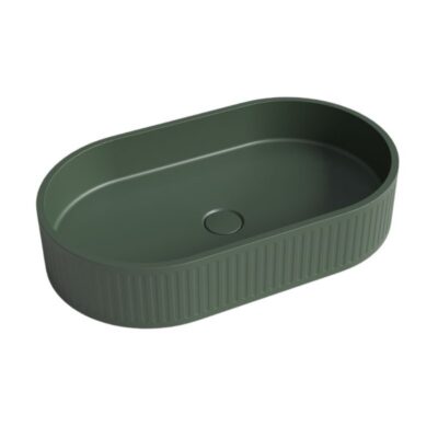 Kréte Marathi Concrete Basin - Grey Green