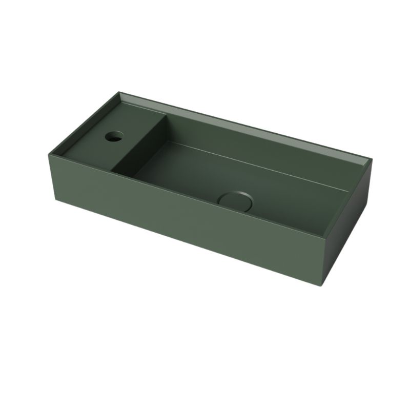Sisi Concrete Basin - Grey Green