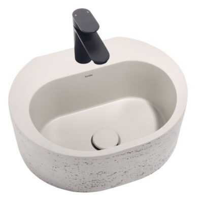 Krete Elounda Concrete Basin - Light Grey