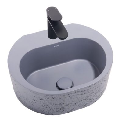 Krete Elounda Concrete Basin - Blue Grey