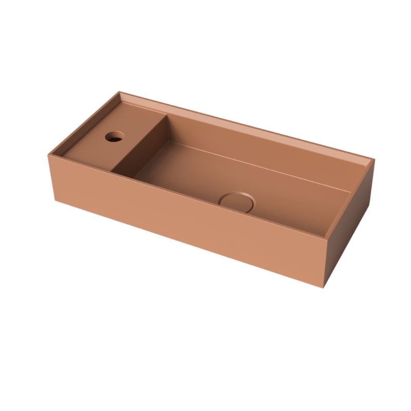 Sisi Concrete Basin - Orange Brown