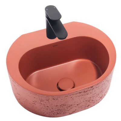 Krete Elounda Concrete Basin - Rusted Red