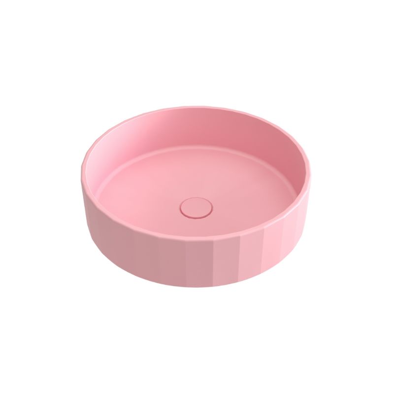 Chania Concrete Basin - Peach Pink
