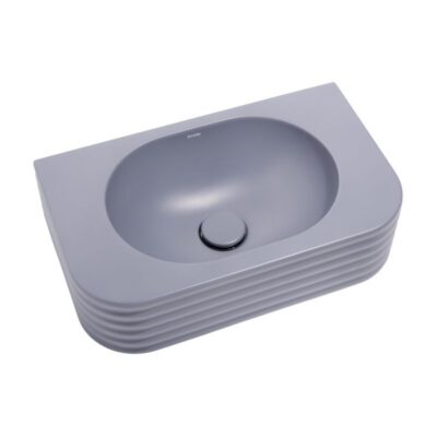 Krete Liliano Concrete Basin - Blue Grey