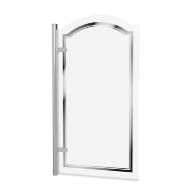 Burlington Classique Curved Hinge Bath Screen