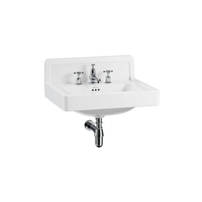 Burlington Contemporary Basin 61cm Upstand - 3 Tap Hole