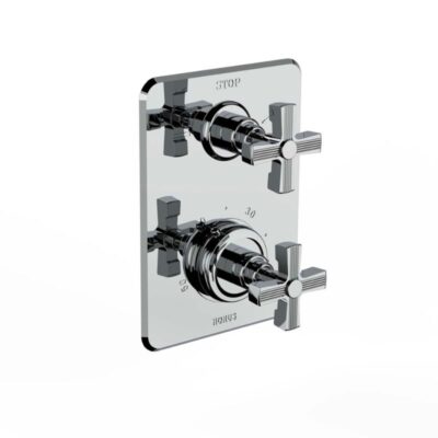 Thomas Crapper Palais Shower Trim - Cross Handle