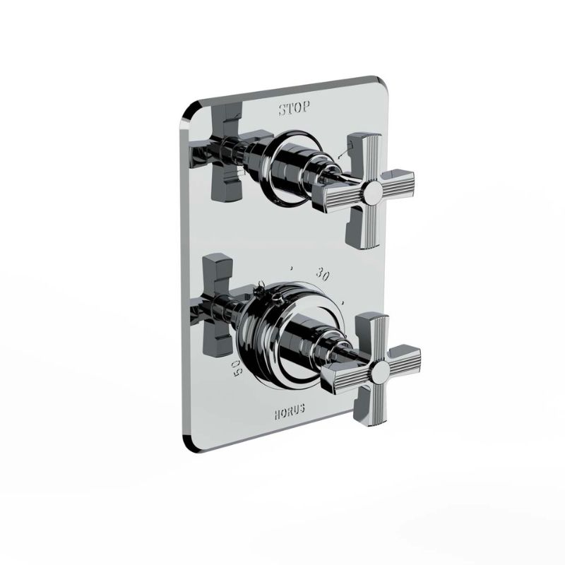 Thomas Crapper Palais Shower Trim - Cross Handle