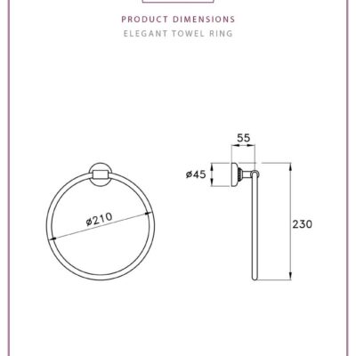 Thomas Crapper Elegant Towel Ring - Image 2