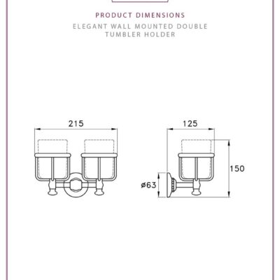 Thomas Crapper Elegant Wall Mounted Double Soap Dispenser Holder - Image 2
