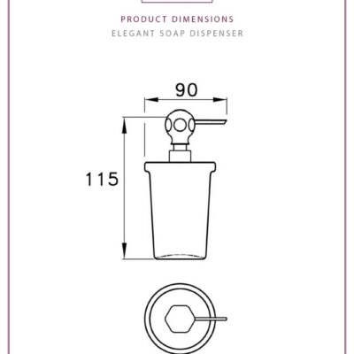 Thomas Crapper Elegant Ceramic Soap Dispenser - Image 2