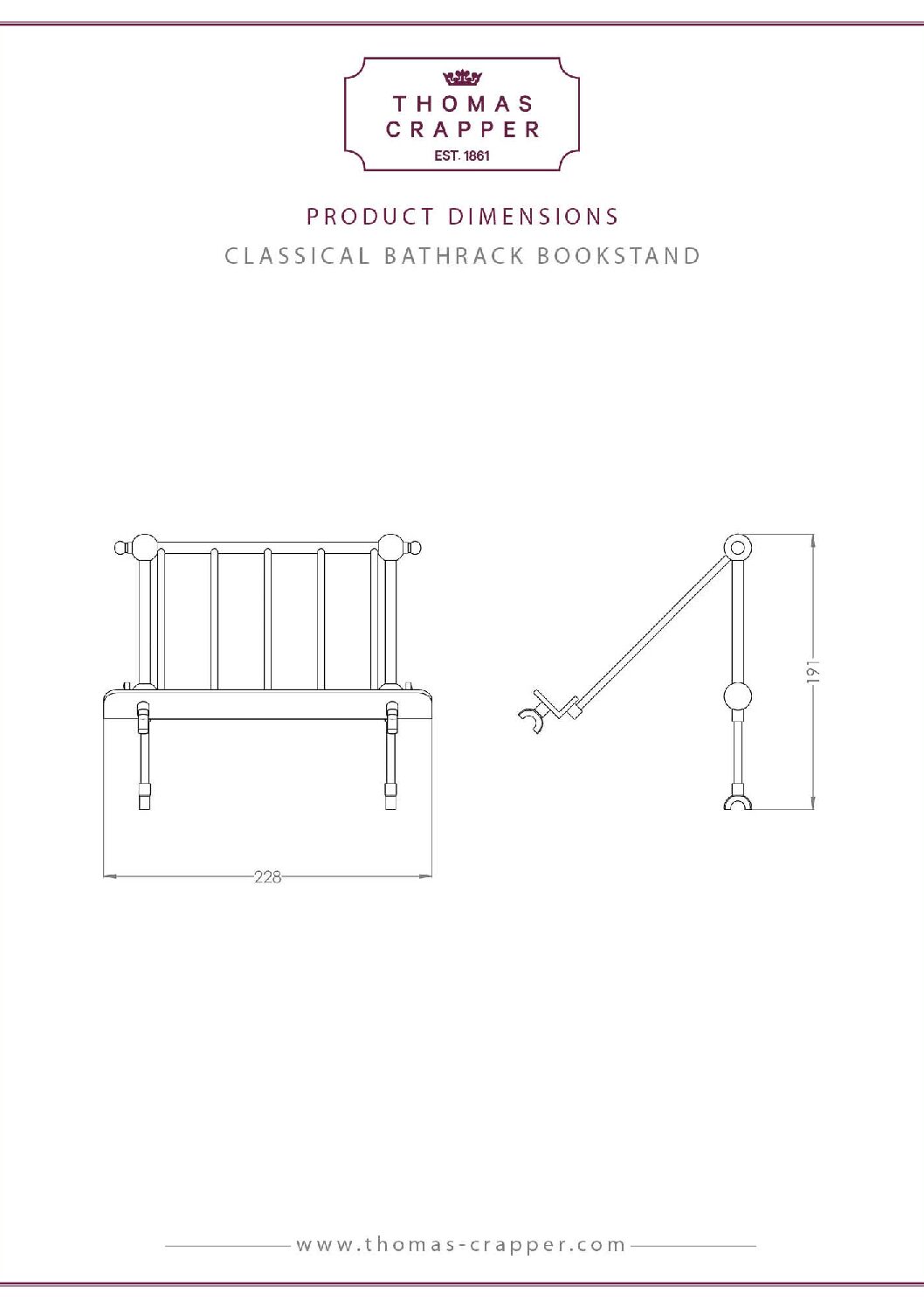 Thomas Crapper Classical Bookstand