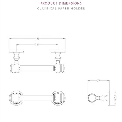 Thomas Crapper Classical Paper Holder - Image 4