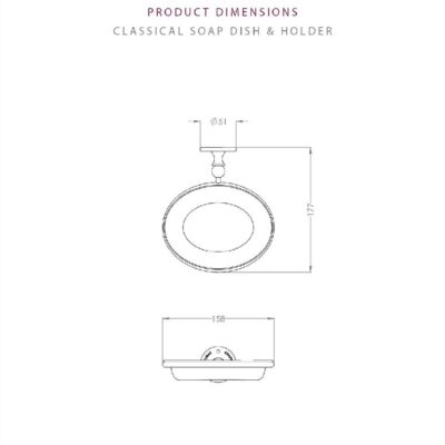 Thomas Crapper Classical Soap Dish & Holder - Image 4
